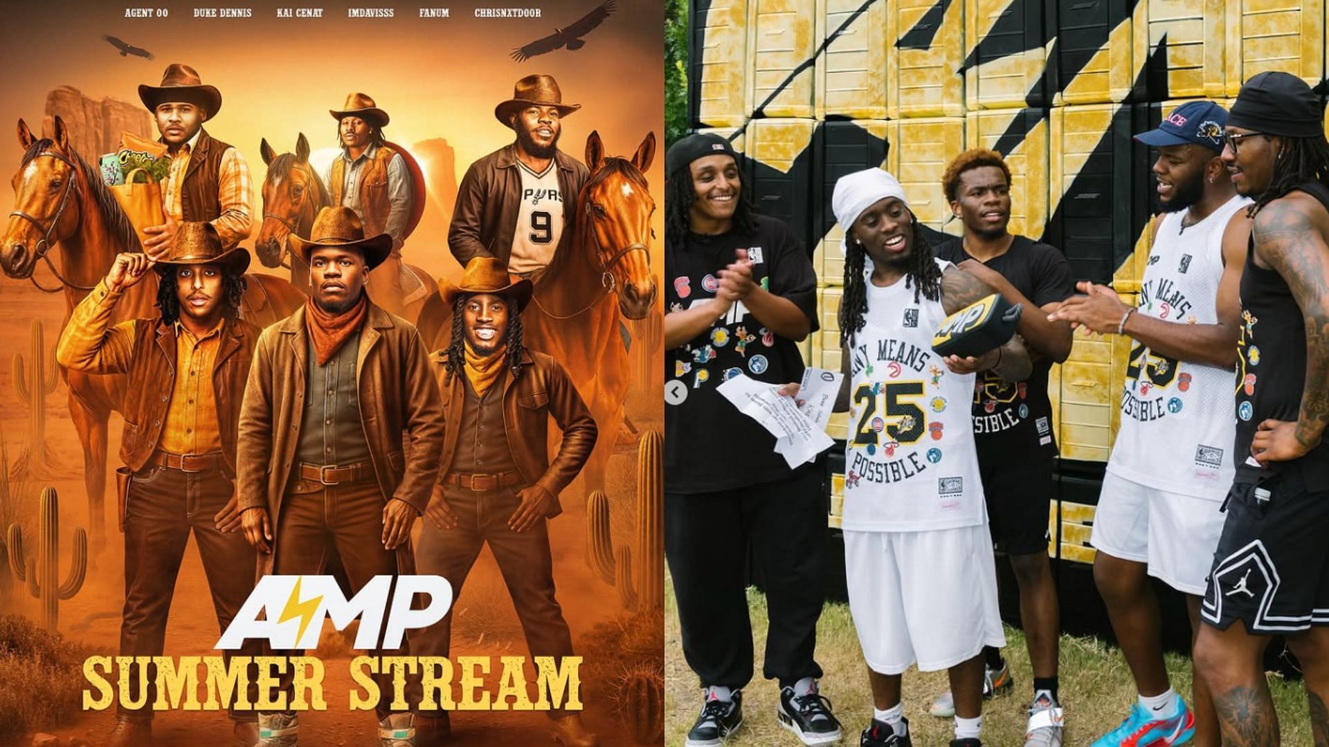 AMP is currently on a month-long summer streaming event (Images via @ampexclusive/Instagram)